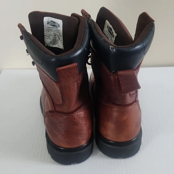 Iron age man Hauler 8In work safety shose casual brown size 9M - Picture 7 of 10